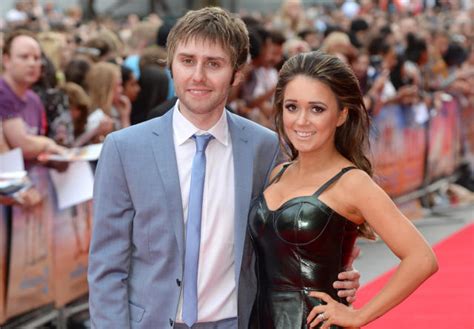 The Inbetweeners star James Buckley and wife Clair。